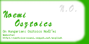 noemi osztoics business card